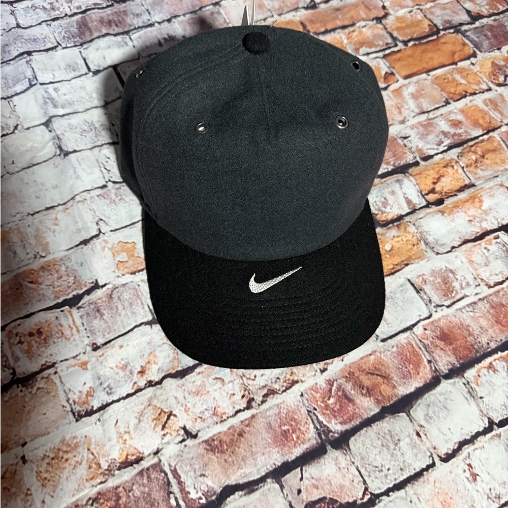 Nike Black and White Swoosh Baseball Cap